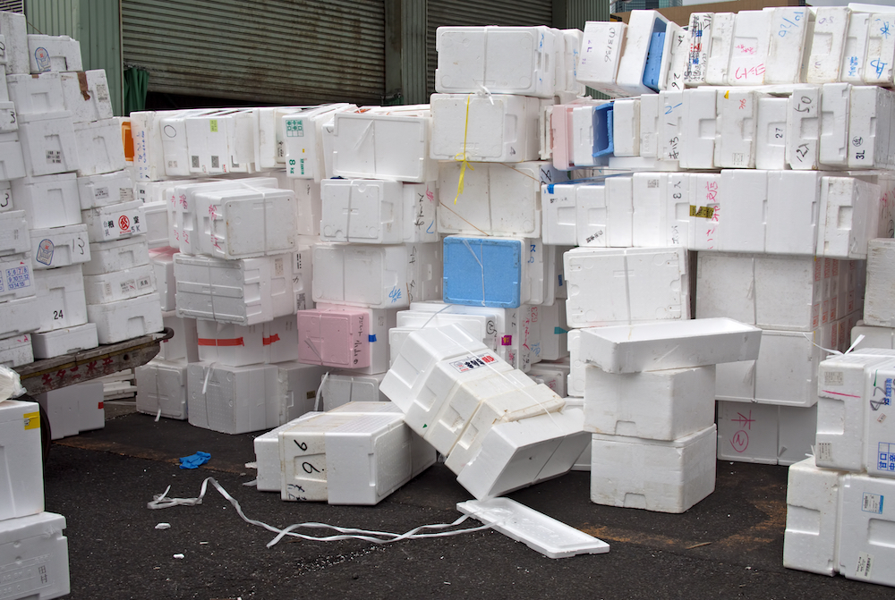 Styropor entsorgen und verdichten » TOEL Recycling AG