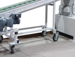 Festplattenschredder Förderband