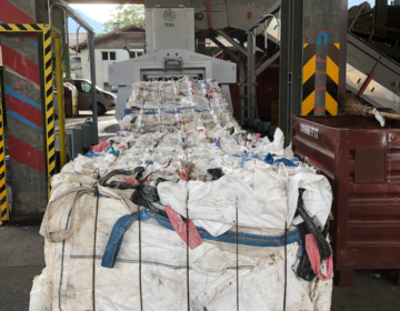 Kanalballenpresse vertikale 4-fach Abbindung l Toel Recycling AG