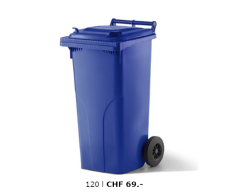 Kunststoffcontainer Verwo 120 l Preis l Toel Recycling AG