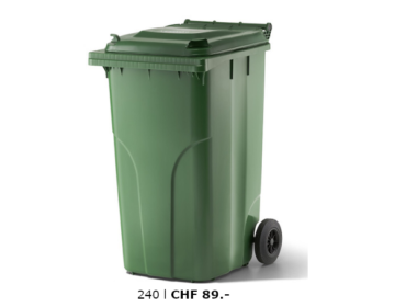 Kunststoffcontainer Verwo 240 l Preis l Toel Recycling AG