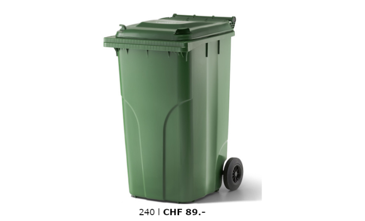 Kunststoffcontainer Verwo 240 l Preis l Toel Recycling AG