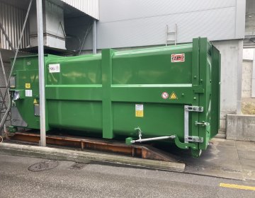 Nassmüllpresse mit Wiegesystem | Toel Recycling AG