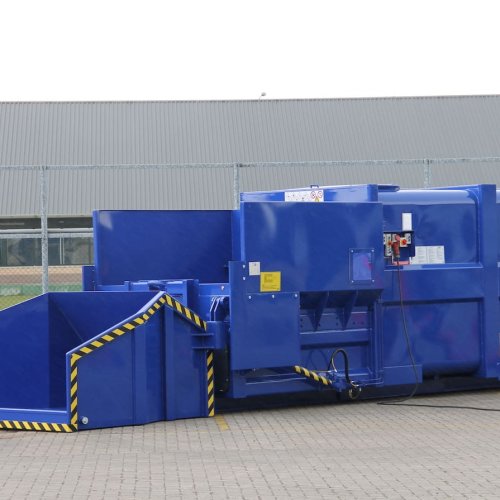 Presscontainer AJK Option Kippschaufel | Toel Recycling AG