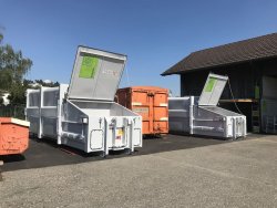 Presscontainer AJK Option Tiefe Einfüllöffnung