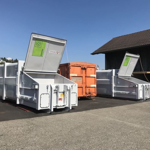 Presscontainer AJK Option Tiefe Einfüllöffnung