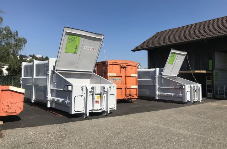 Presscontainer AJK Option Tiefe Einfüllöffnung
