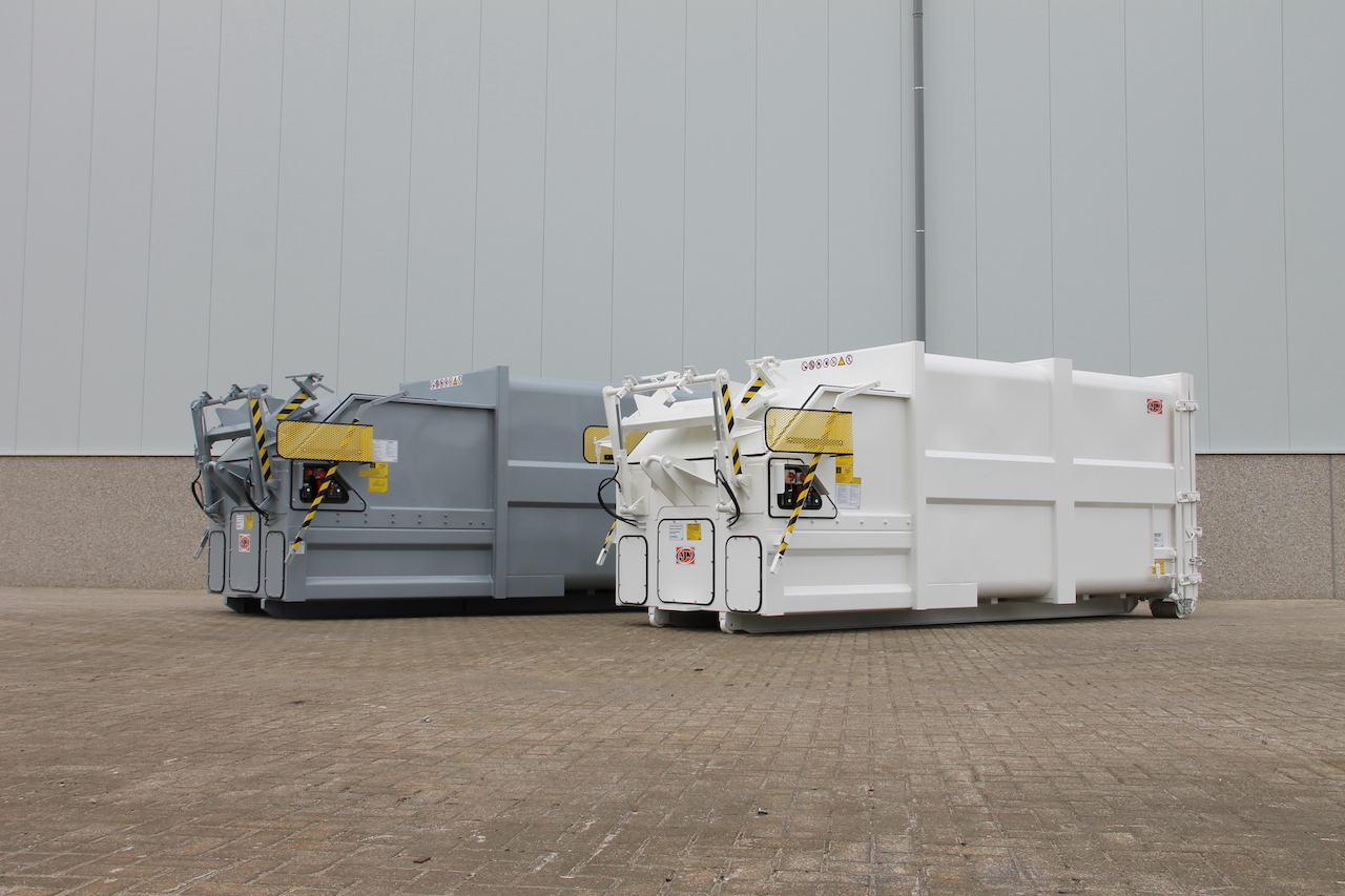 Presscontainer Hub-Kippvorrichtung | Toel Recycling AG