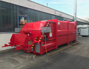 Presscontainer mit Kippvorrichtung 800 l Container l Toel Recycling AG