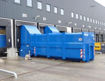 Stationäre Pressanlage | Presscontainer | Toel Recycling AG