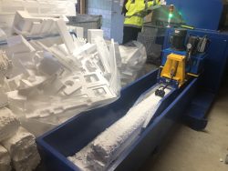 Styroporverdichter Auffwangwanne