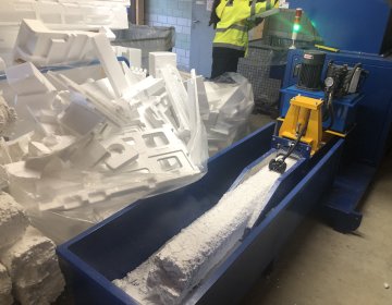 Styroporverdichter TOEL TR100 Auffwangwanne