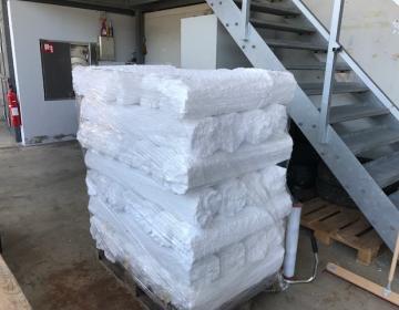 Verdichtetes Material Styropor l Toel Recycling AG