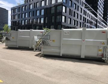 Presscontainer Wiegesystem AJK l Toel Recycling AG