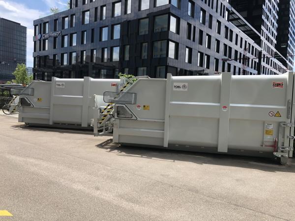Presscontainer Wiegesystem AJK l Toel Recycling AG