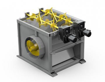 Schneckenverdichter mit Antriebsmotoren l Toel Recycling AG