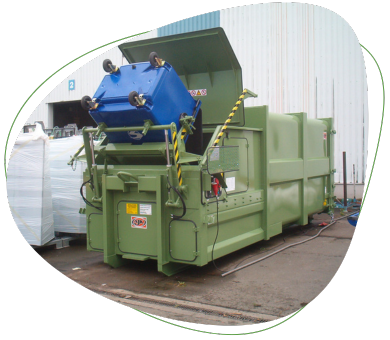 Presscontainer AJK Abrollkipper | Toel Recycling AG