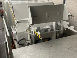 Presscontainer Hub-Kippvorrichtung von der Rampe