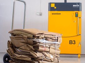 Presse à balles Bramidan B3 Chariot de transport Balle en carton