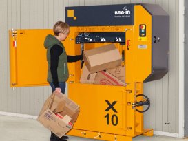 Presse à balles Bramidan X10 ouverture de remplissage