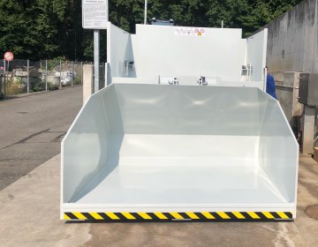 Presscontainer Kippschaufel | Toel Recycling AG