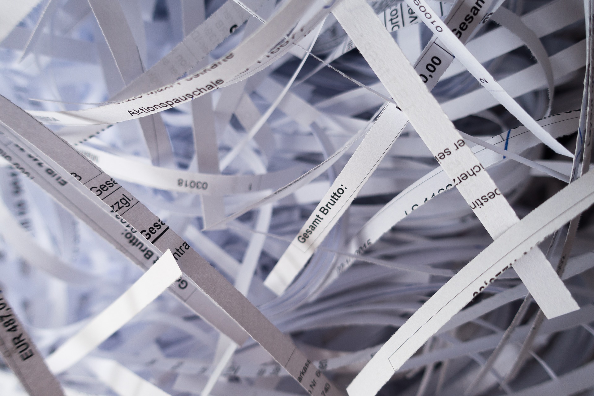 Schredder Materialart Papier