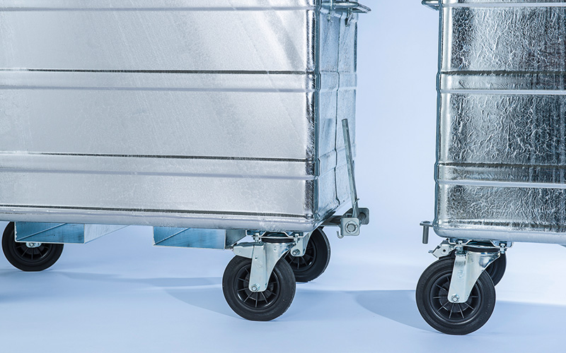 Stahlocntainer Gabelstaplerführungen