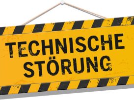 Schild Technische Störung